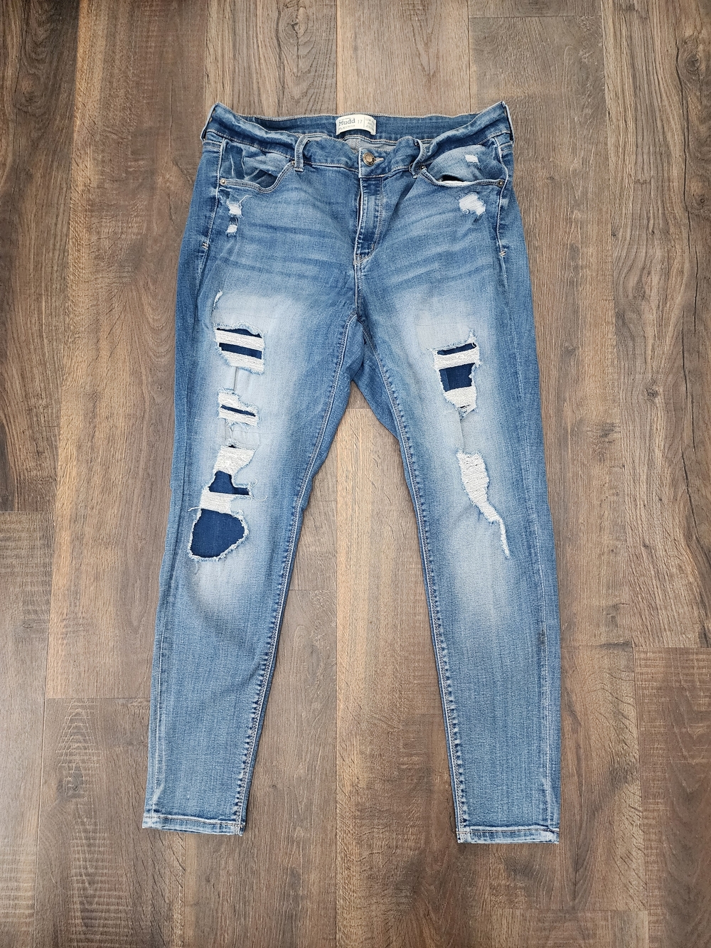 Mudd Light Blue Distressed Skinny Jeans